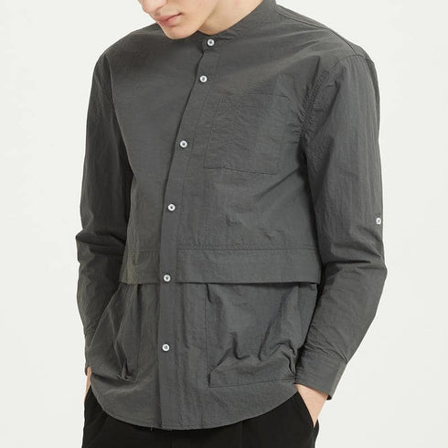 Boysnextdoor Round Collar Shirt Grey
